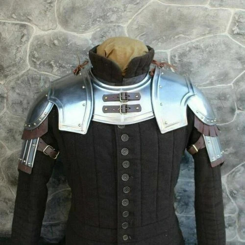 Medieval pauldrons gorget - pauldrons,