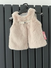 Matalan Faux Fur Beige Gilet