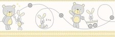 Teddy & Bunny Wallpaper Border