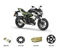 Kawasaki Z125 2019 - 2024 Chain and Sprocket Set Gold Heavy Duty