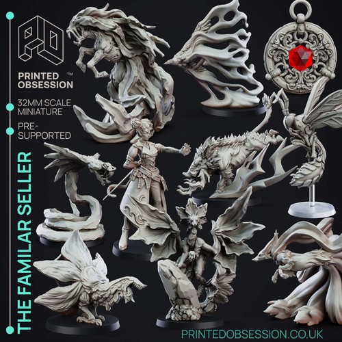 The familiar seller - familiar, miniatures