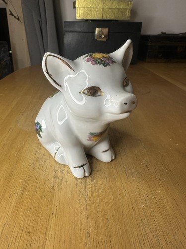 Vintage ceramic pig ornament - vintage,