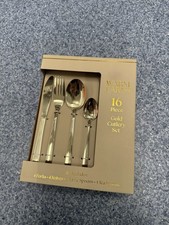 16 Piece Gold Cutlery Set