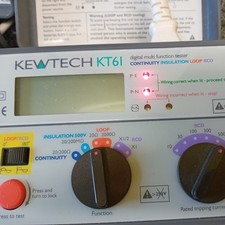 Kewtech Multifunction KT61 Tester With Calibration Certificate. Kewtech KT45