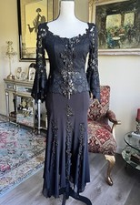 SAGAIE BLACK Lace Appliqué