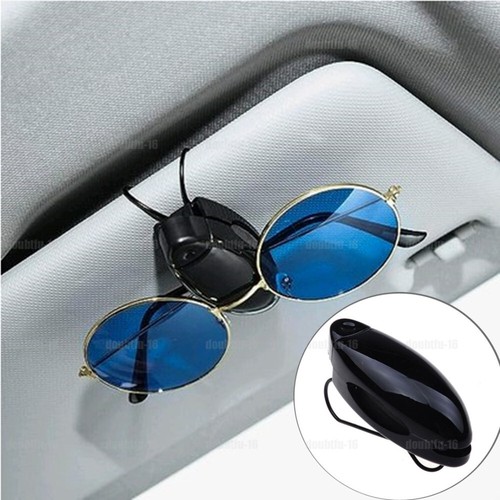 Black car sun visor sunglasses - black,