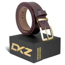 Mens Leather belt 100% genuine leather  30'' to72'' waist size 100% brass buckle