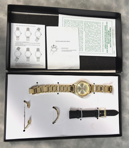 1990s vtg diamonique - watch, set