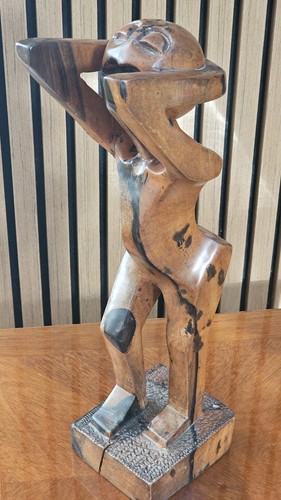 Vintage exotic wood sculpture - exotic,