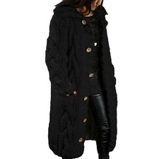 Ladies Loose Chunky Overcoat