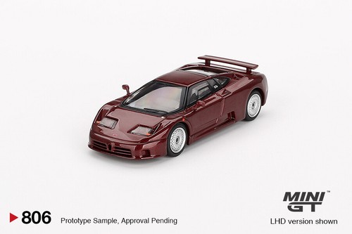 Bugatti eb110 dark red - gt,