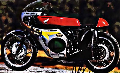 Photo motorbike honda rc166 - a4,