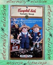 Rare Vintage CAMPBELL KIDS Fibre Craft Crochet Pattern 5" Doll Gardening Outfits