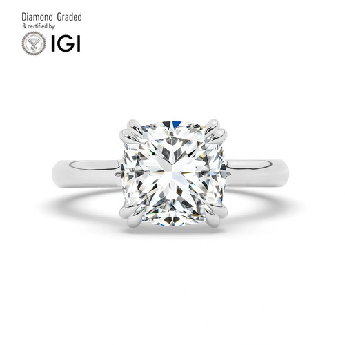Cushion diamond engagement - cushion,
