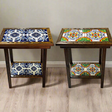 Talavera Tile Side Table |