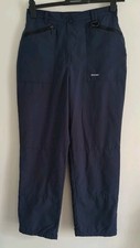 ROHAN 'DRY BAGS' NAVY BLUE MICROLIGHT LIGHTWEIGHT WALKING TROUSERS SIZE 14