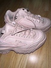 FILA Trainers Pink Shoes Girls Younger Kids UK 2