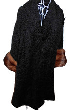 Vintage black persian lamb and