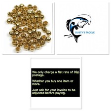 Quality Countersunk Brass Beads Fly Tying Various Sizes