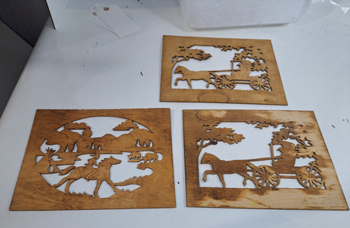 Vintage wooden scroll - scroll, saw
