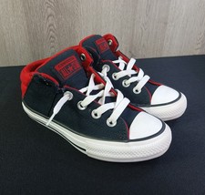 Converse Chuck Taylor All Star Axel Mid Juniors Kids Shoes Size 13 Red Black
