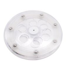 5.5" Clear white plastic Lazy Susan Base Ring Style Turntable