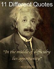 Albert Einstein Poster – Old Photo Style Inspirational Motivational Quote