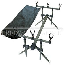  Deluxe Carp Goal Post Fishing Rod Pod With Buzz Bars & Bag  