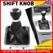 6 Speed Gear Shift Knob + Gaiter Frame for VW Volkswagen Passat B6 2005-2012