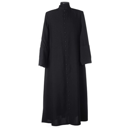 Black cassock dress - 100%, wool