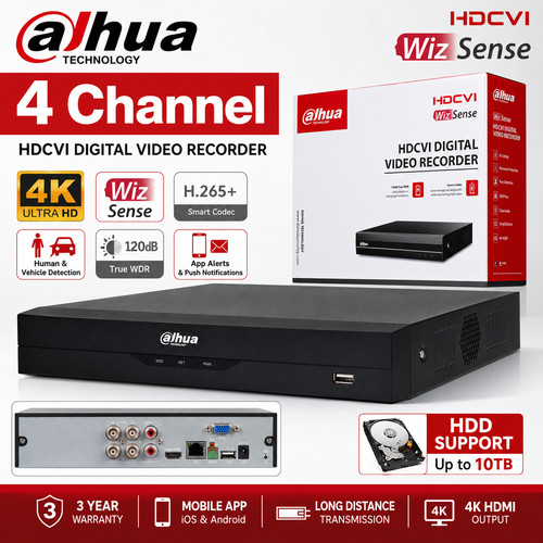 Dahua 4ch 8mp wizsense - 4ch, 4k