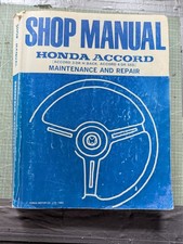 Honda Accord 1.6 & 1.8 Maintenance & Repair *Honda* Shop Manual 1983 Edition