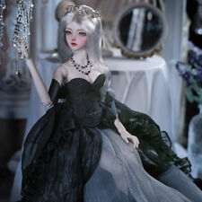 Full Set 1/4 BJD Doll Ball Jointed Doll Resin Aristocratic Girl Face Makeup Gift