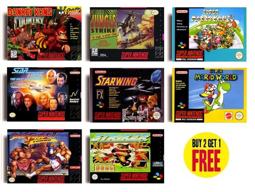 Retro super nintendo snes - super,