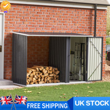 8ft Metal Log Store Outdoor