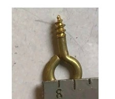  Solid Brass Screw Eyes. Star