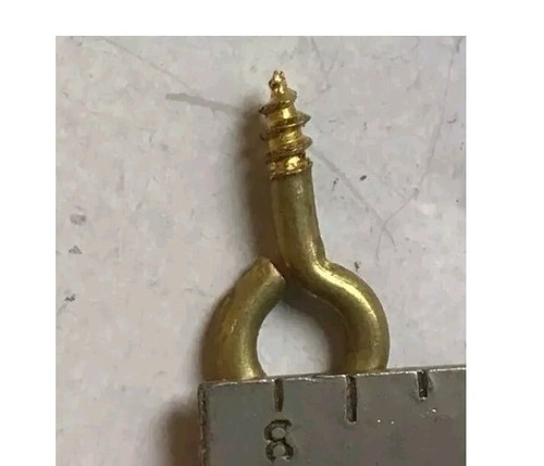Solid brass screw eyes - solid, eyes.