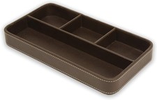 OSCO Brown Faux Leather Drawer
