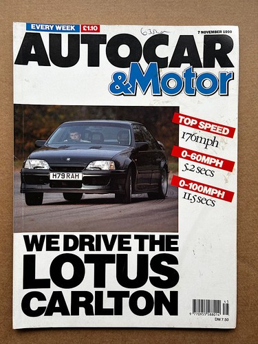 Vauxhall lotus carlton autocar - vauxhall/lotus,