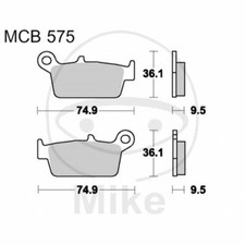 SINTERED BRAKE PADS RSI TRW
