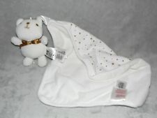 H&M teddy comforter soft toy white bear blankie 