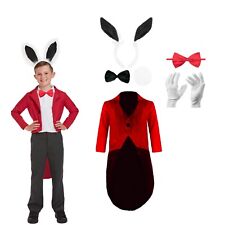  Kids WHITE RABBIT COSTUME