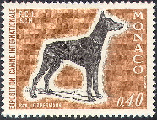 Monaco 1970 dobermann - 1970, dobermann/dogs/dog