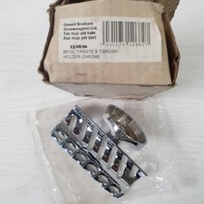 Vintage Wall Mounted  Chrome/ Metal Toothbrush and toothpaste Holder  - B27