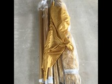 Antique Gold Satin Habutae Faux Silk approx 200m