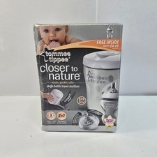 New Tommee Tippee Closer Nature Single Bottle Compact Travel Steriliser - 2 in 1