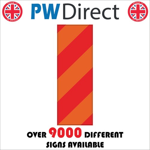 Sign chevron red - red, orange