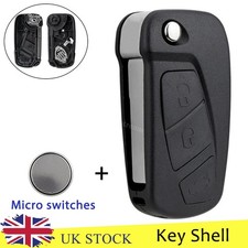 3 Button Remote Car Key Fob Case + Battery For Ford KA MK2 Streetka 2008 - 2016