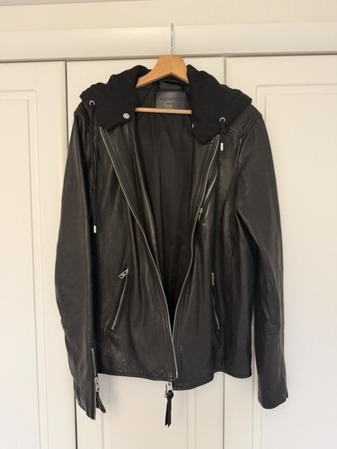 Allsaints men black leather - men's,