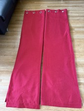 Next Red Lined Curtains Eyelet 91 Inch Drop 88 Inch Wide